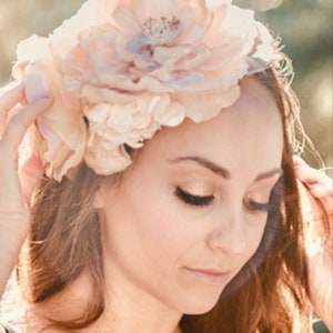 Velvet rose headband