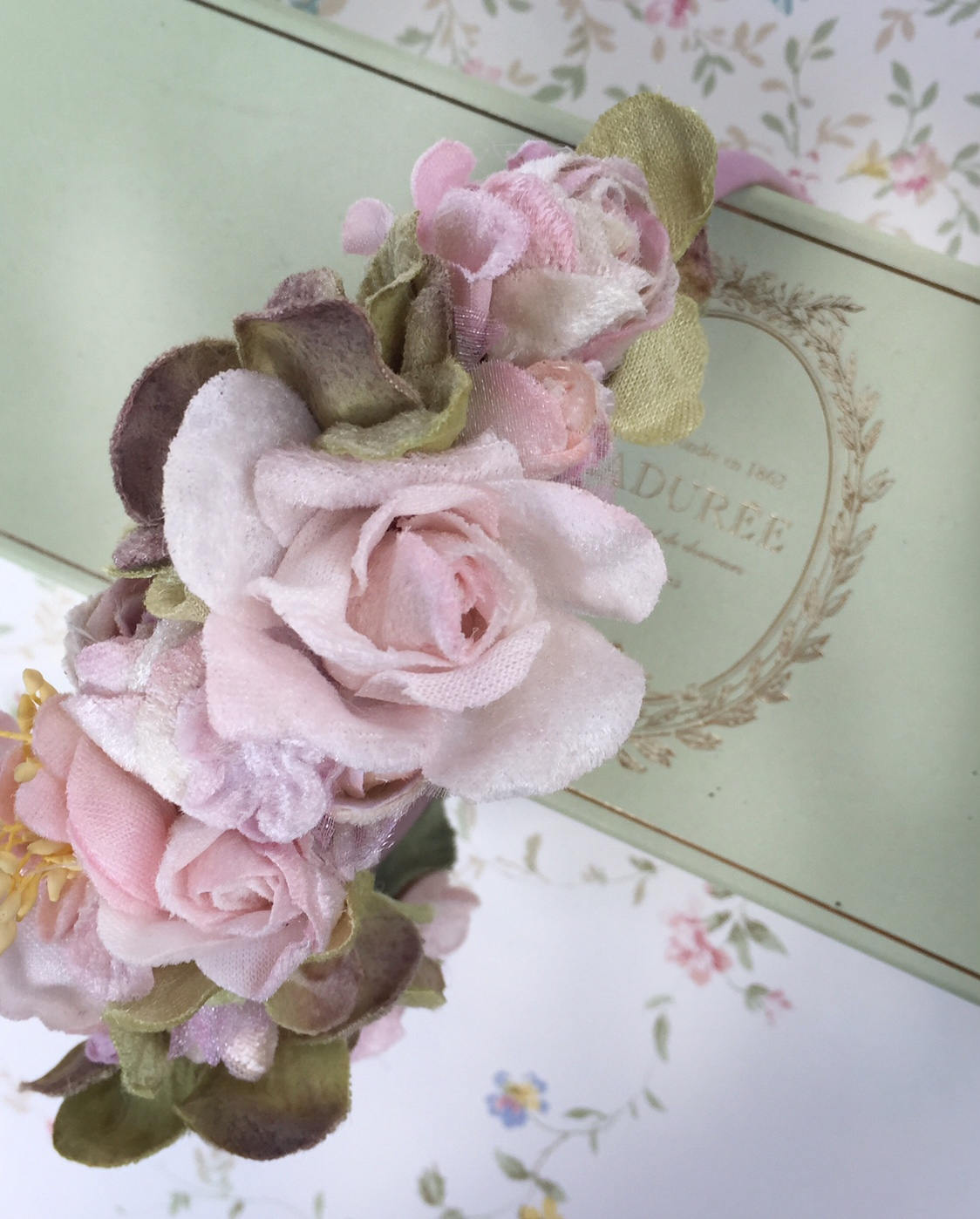 Handmade?Velvet Rose Flower Crown? velvet-rose-flower-crown--  main image 4