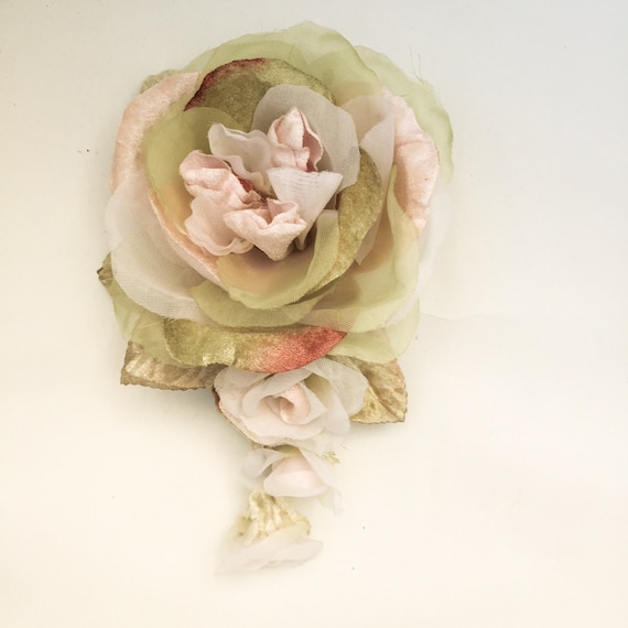 花冠　ピンクの薔薇柄　アンティーク、ヴィンテージ 花冠 ピンクの薔薇柄 アンティーク、ヴィンテージ 【公式通販】
