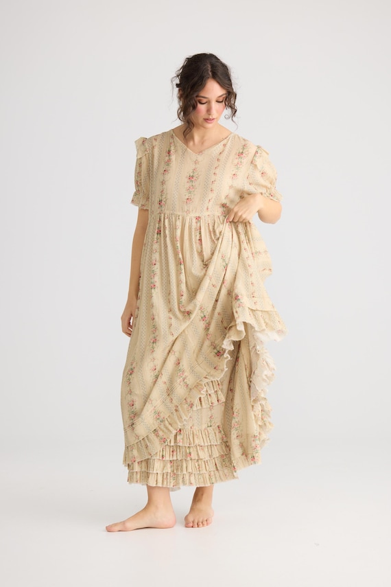 empire line cotton dress Folkwear 215 Empire Dress  The Fold Line