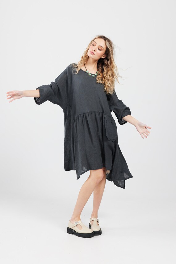 Charcoal grey sales casual dress