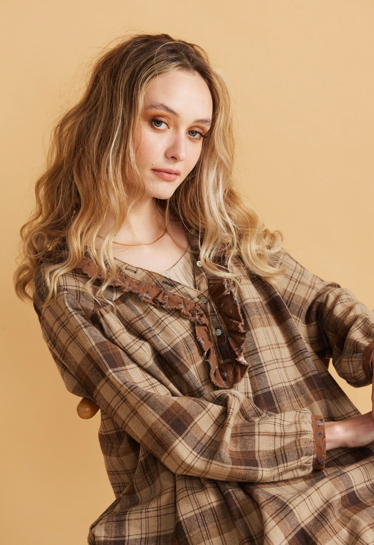 Brown Tartan Dress - Etsy Brown Tartan Dress - Etsy