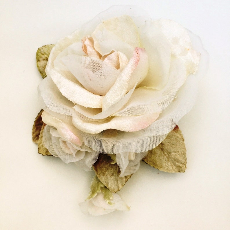 Velvet Rose . Vintage Millinery. Millinery Supply. Flower Etsy