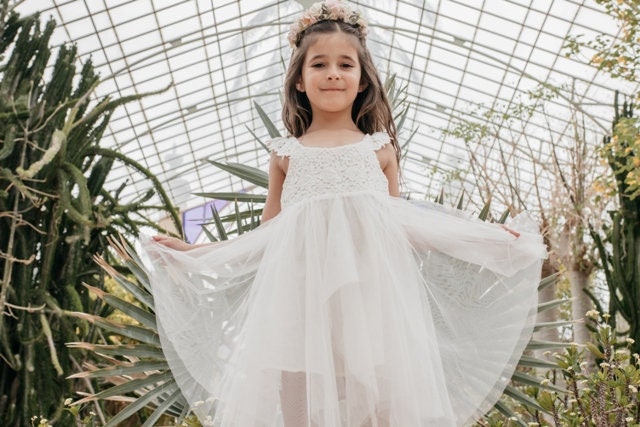 Aurora Tulle Ballet Dress. Little Girl Ballet Dress. Flower Girl