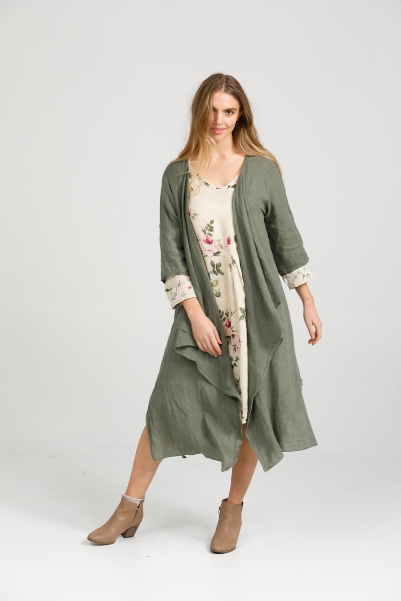 Paisley 11 | Elegant Floral Linen Dress