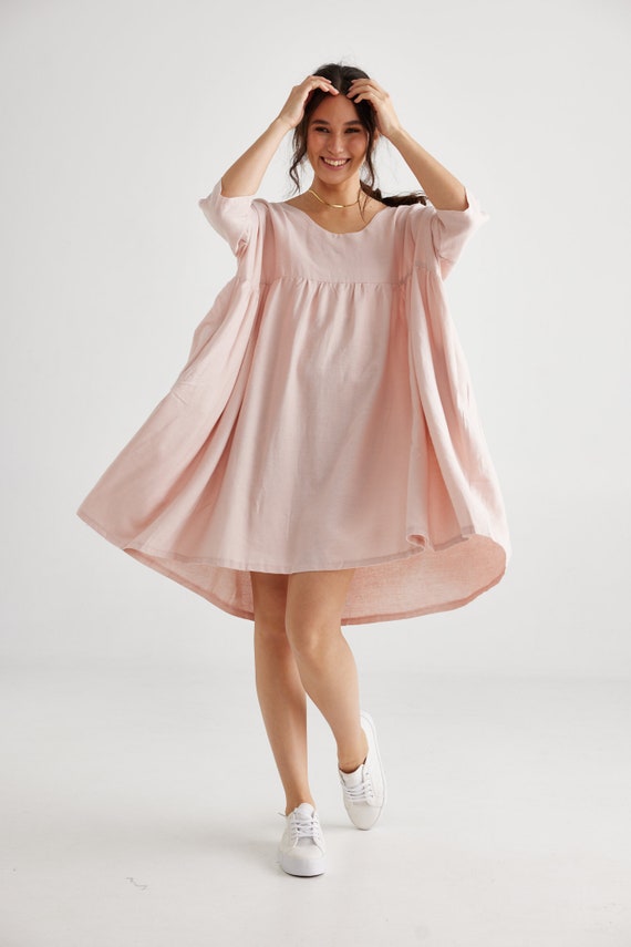 Robe fluide rose pale shop
