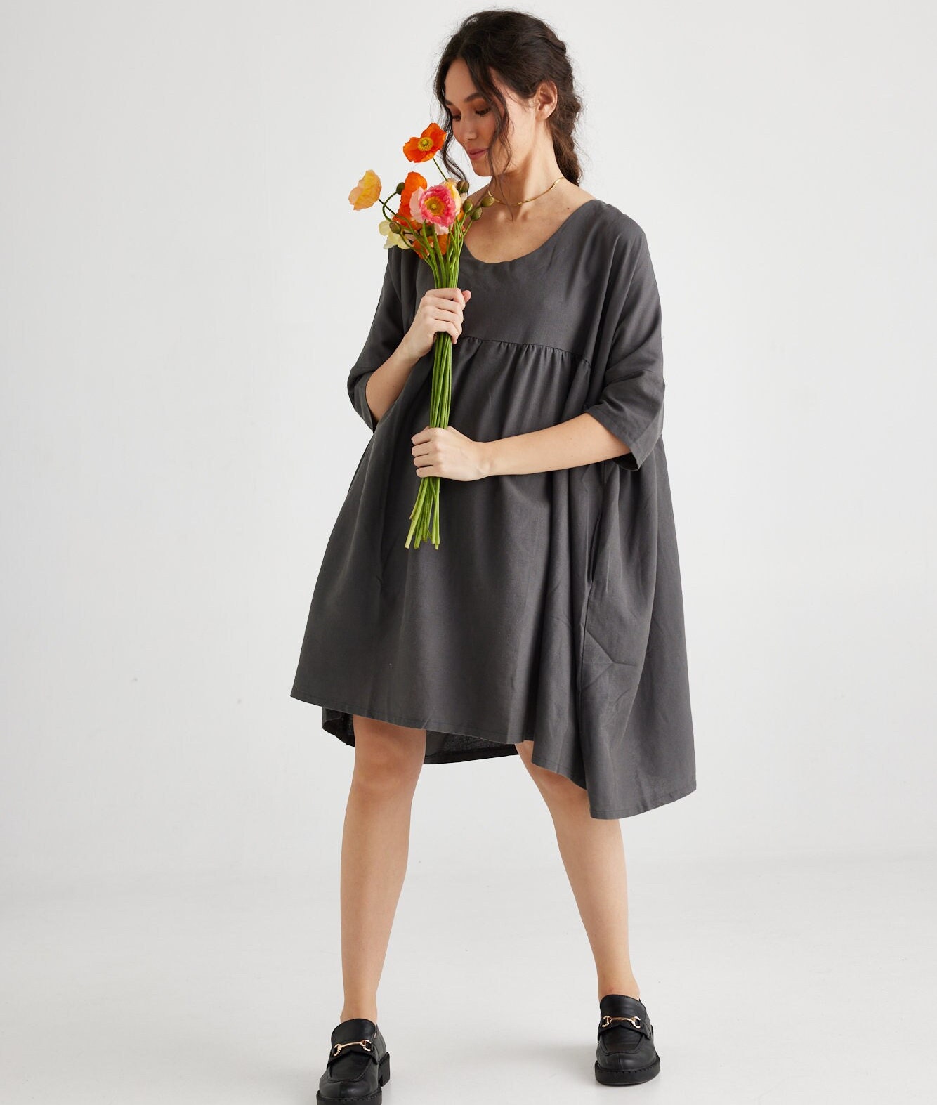 Tessuto Artganale N Cotone Floreale Tessuto Rurale N Cotone Calcò - Foto 5