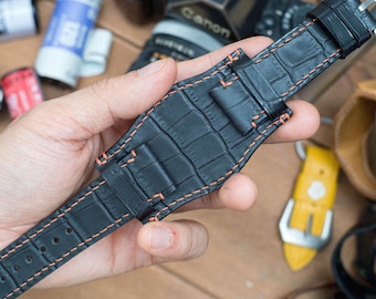 Maßanfertigung nach Bestellung, Bundriemen, Matt-Schwarzes pflanzlich gegerbtes Leder