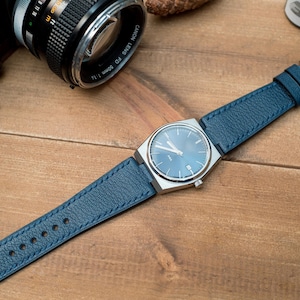PRX compatible Made to order leather strap, Navy French goat skin