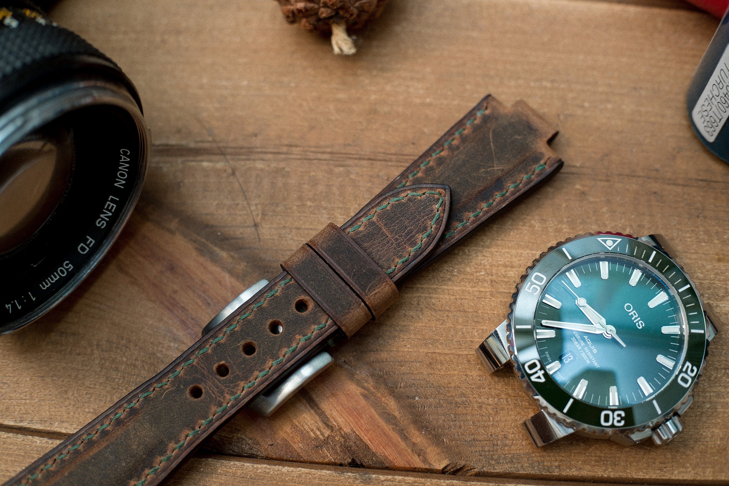 Made To Order Oris Aquis 43.5 45.5mm compatibele lederen | Etsy België