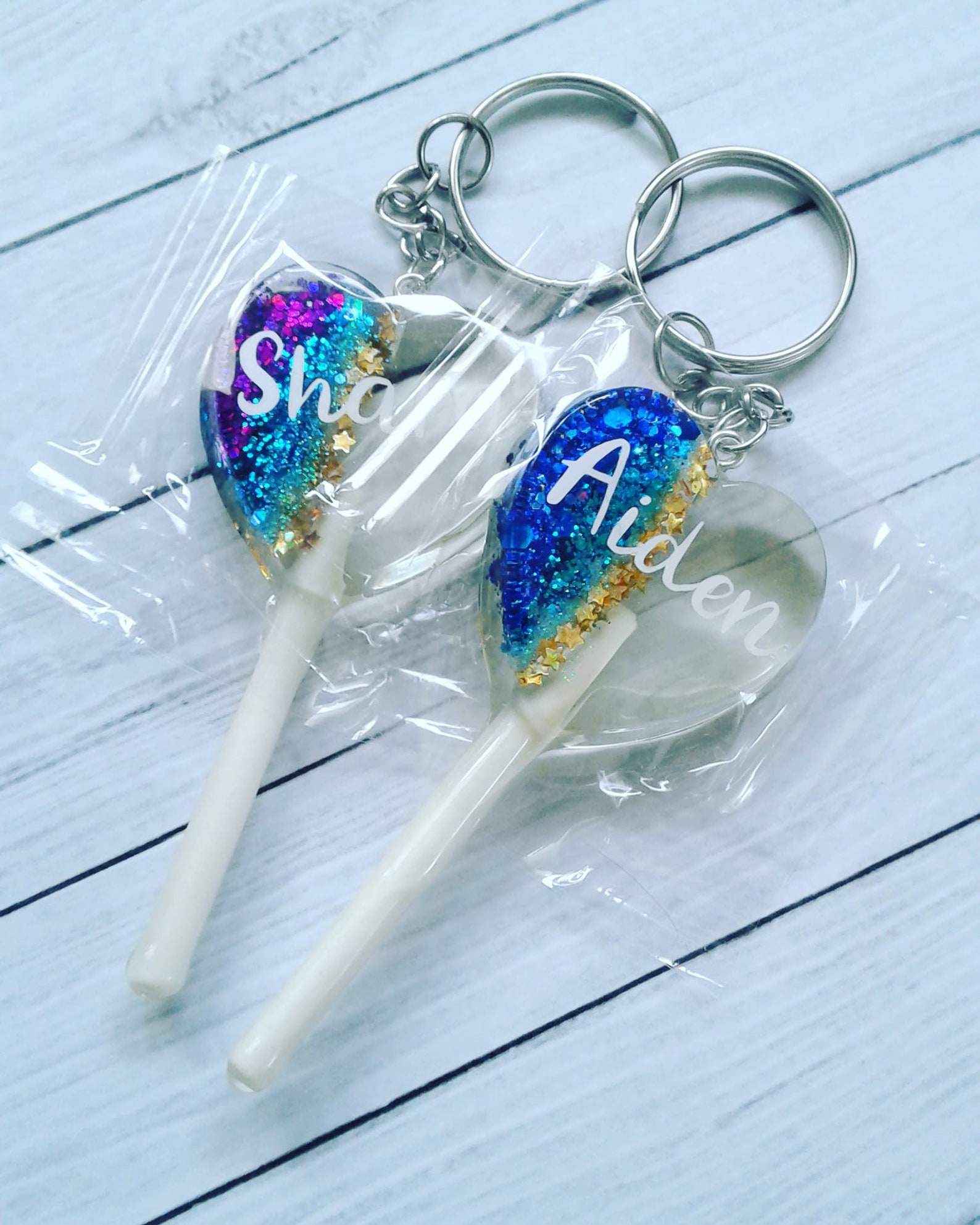 Personalized heart lollipop keychain kawaii candy keychains  etsy