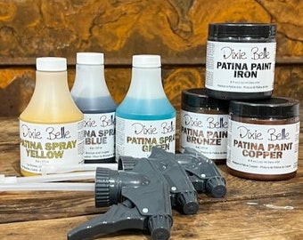 Ultimate Patina Paint with New YELLOW Spray Kit: 3 paints and 3 sprays, FREE SHIPPING