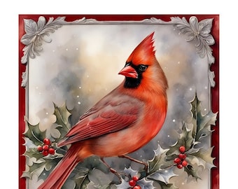 A4 Silver Cardinal Rice Paper DC511