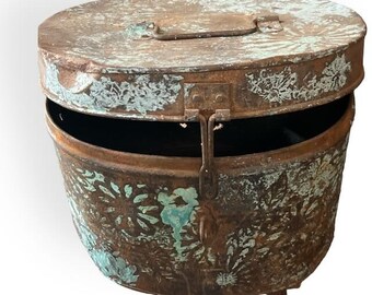 Old Metal Storage box with Fabulous Patina