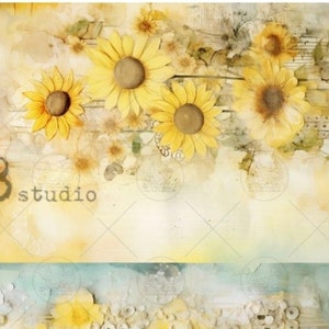 A4 Daisy Duo  Carte Italiano Rice Paper 109