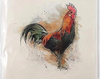 Farm Hen Decoupage Collection: 5.8 inch / 6 pages