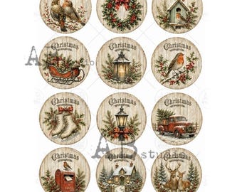 Milky Valley A4 ID 1295 Christmas Country Medallions