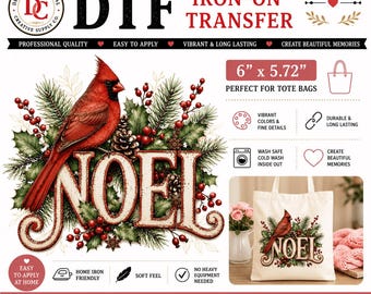 NOEL DTF Iron-On Transfer 6" x 5.72"