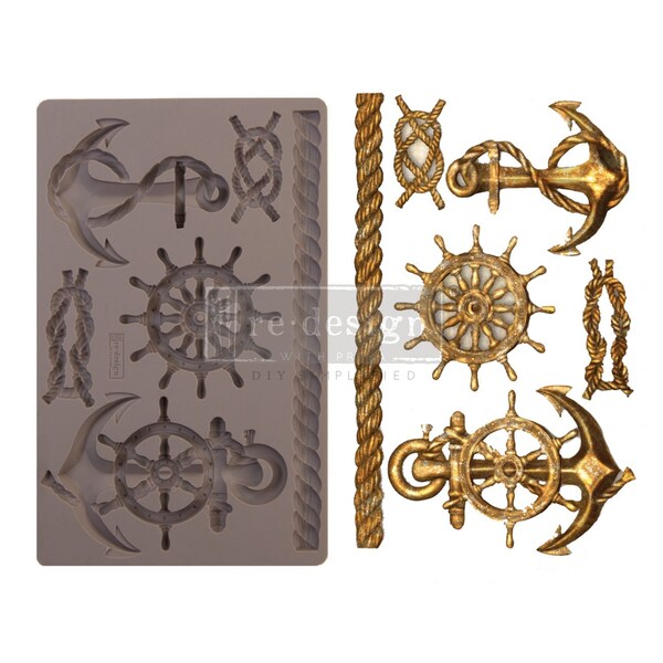 Mariner's Voyage FREE SHIPPING Redesign with Prima Decor Moulds , Silicone Mold,  Resin Mold, 5 x 8 Silicone Mold
