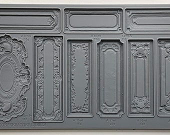 IOD Conservatory Label Silicone Mold Free Shipping 6"x10" for clay , resin, crafts, and food products