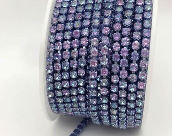Periwinkle Rhinestone Chain – SS12 Crystal Trim (10 Yard Roll)