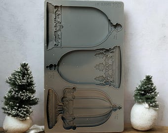 IOD Les Cloches Mold for resin, Clay, Crafts | Decorative Cloche Silicone Mold 6&quot; x 10&quot; for Ornaments, Crafts,, Holiday Decor