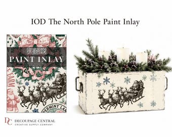 IOD LIMITED EDITION Paint Inlay The North Pole, New Small Inlay Free Shipping