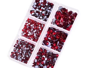 Crystal Rhinestones "American Red"– Dimensional Finishing Accents (1200 pc Set)