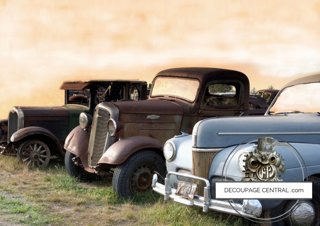 Digital Download: Old Car, Digital Download in PNG for Print ...