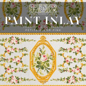 NEW IOD Paint Inlay Petite Fleur Pink image 9