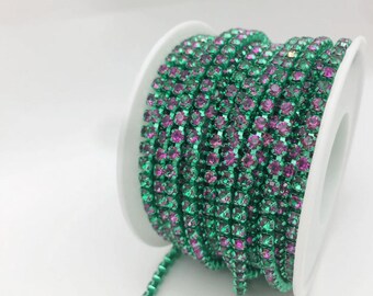 Secret Garden Rhinestone Chain – SS12 Crystal Trim (10 Yard Roll)