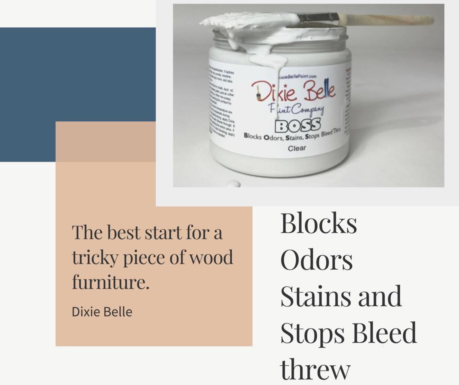 NEW GRAY BOSS From Dixie Belle Primer for Your Paint or Etsy