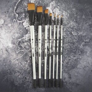 Set of 6 Pointy Paint Brushes Sizes 2, 4, 6, 8, 10, 12 Watercolor Brushes  High Quality Paint Artist Brush 