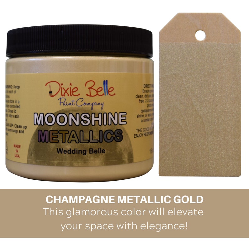 MOONSHINE METALLICS Paint from Dixie Belle Metallic paints Etsy