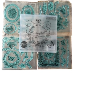 IOD Countryside Memoirs Stamp Set in Case, 4 sheets,  6 x 6 with case