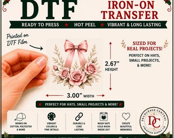 Blush & Bloom DTF Iron-On Transfer 3" x 2.67"
