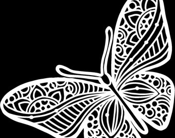 Joyous Butterfly Reusable Stencil, Free Shipping, Made in USA