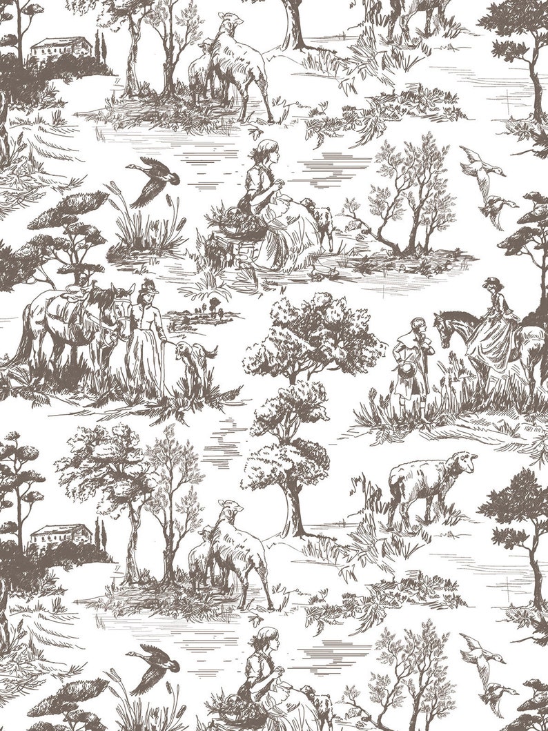 IOD English Toile Rub On Transfer, FREE SHIPPING, 8 pages, 12 x16 book Rare and Retired image 4