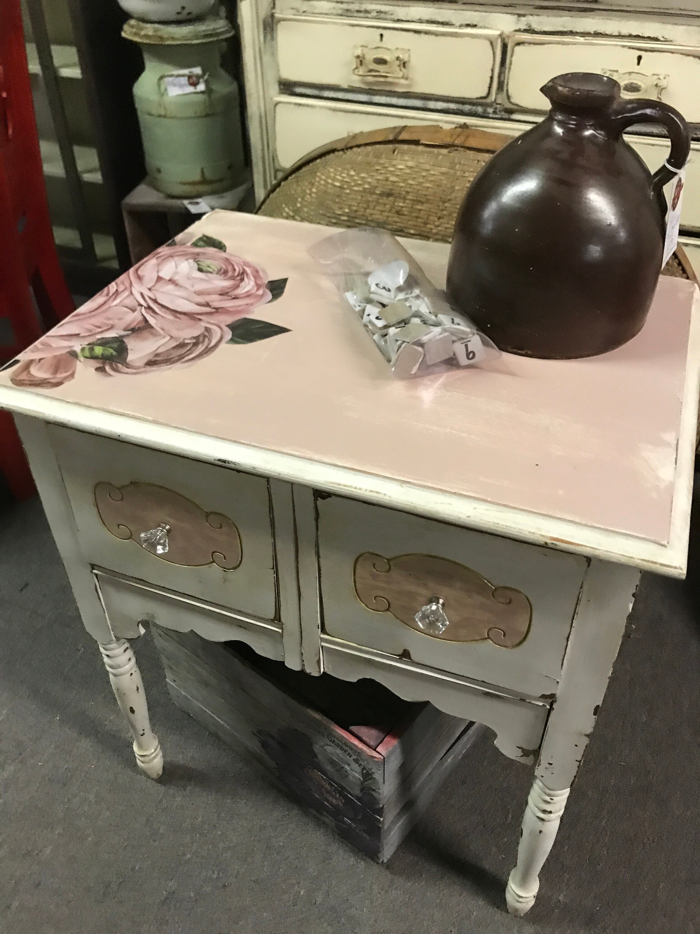 TEA ROSE Pink Dixie Belle Paint Chalk Mineral Furniture Etsy