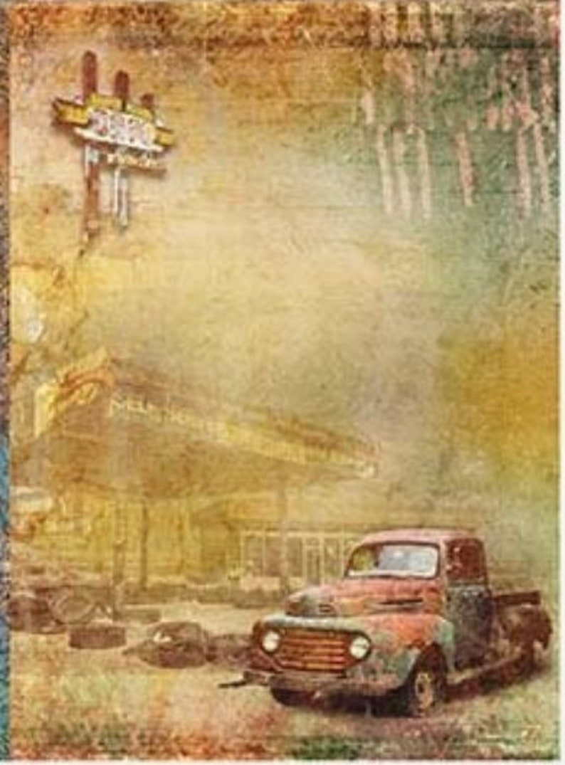 A4 Old Car Decoupage Automobile Series Rice Paper R1904 - Etsy