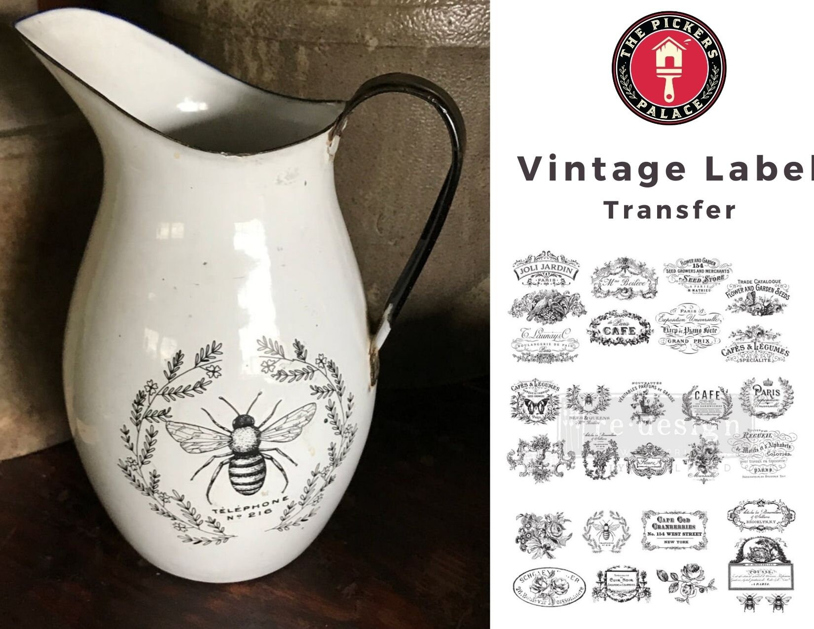 Classic Vintage transfer Prima Transfers Redesign Transfer Etsy