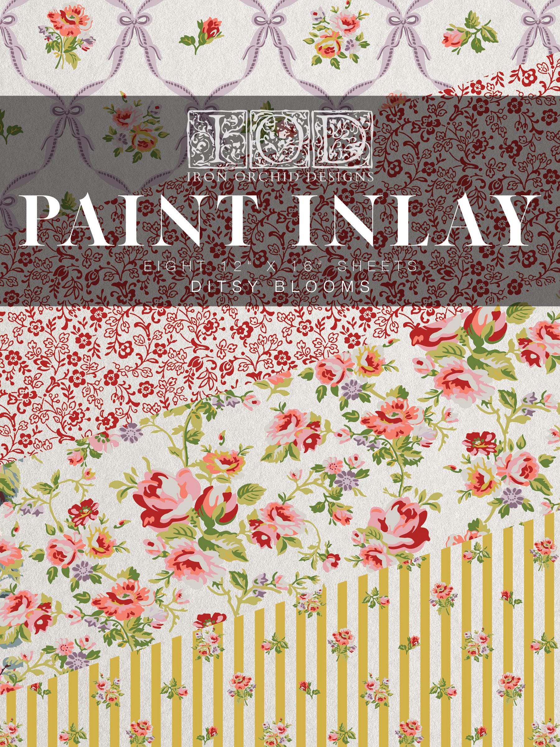 IOD Paint Inlay Ditsy Blooms , NEW from IOD, Your next painted heirloom starts here