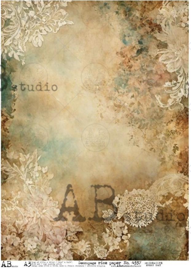 A3 4337 Vintage Lace Decoupage Rice Paper - Etsy