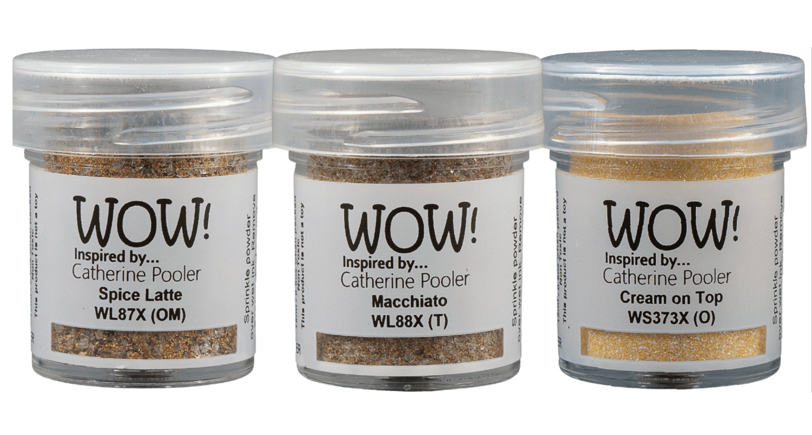 WOW Embossing Powder Coffee Trio , Catherine Pooler Collection