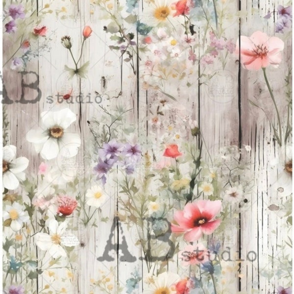 AB Studios A4 #3 Floral Headboard