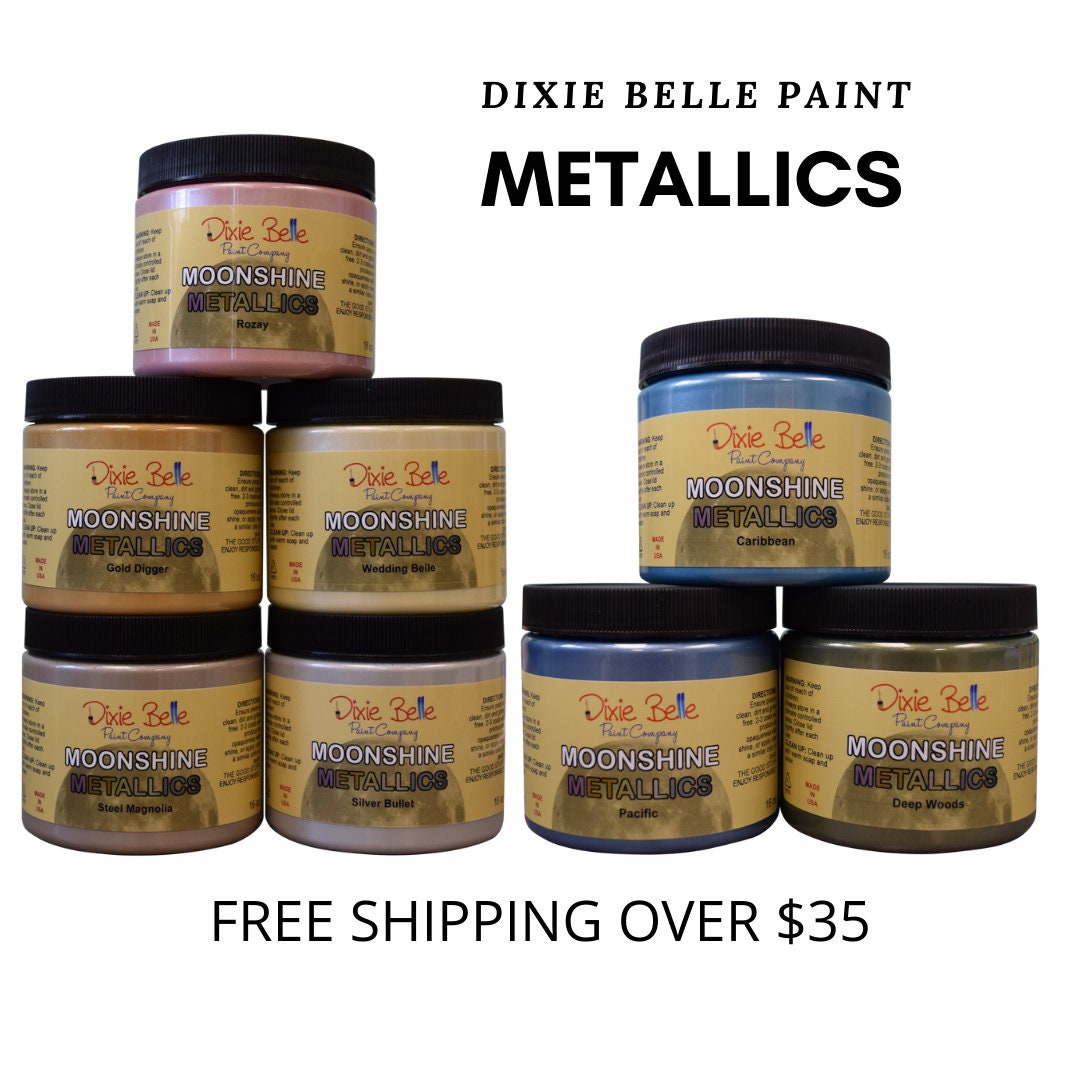 MOONSHINE METALLICS Dixie Belle Metallic Paints Metallic Paints, Dixie