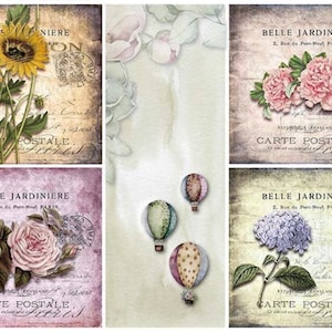 A3 Spring Postcard Decoupage Paper 0018L