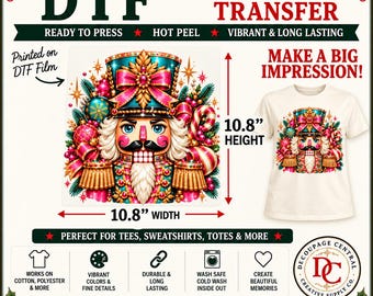 Jewel Box Nutcracker DTF Iron-On Transfer  10.8" x 10.9"