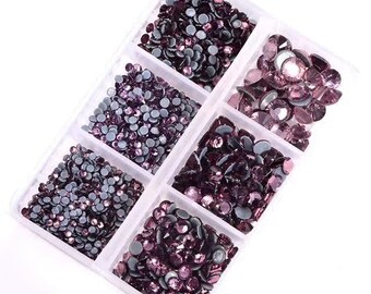 Crystal Rhinestones "Lt. Amethyst"– Dimensional Finishing Accents (1200 pc Set)