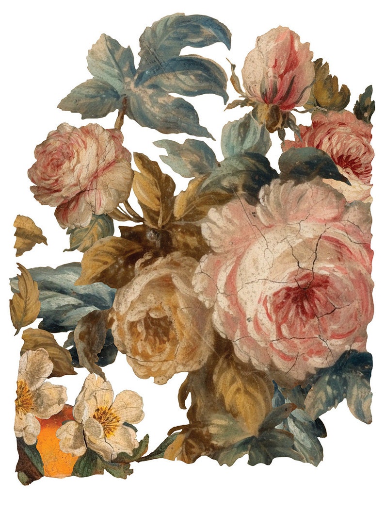 IOD Joie Des Roses Rub On Transfer, FREE SHIPPING, 8 pages, 12 x16 book image 4